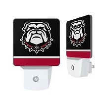Georgia Bulldogs Logo Stripe Design Nightlight 2-Pack