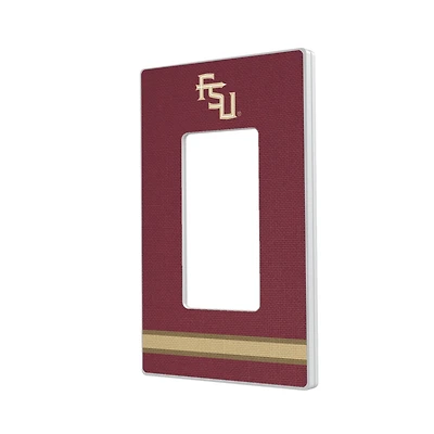 Florida State Seminoles Stripe Design Single Rocker Lightswitch Plate