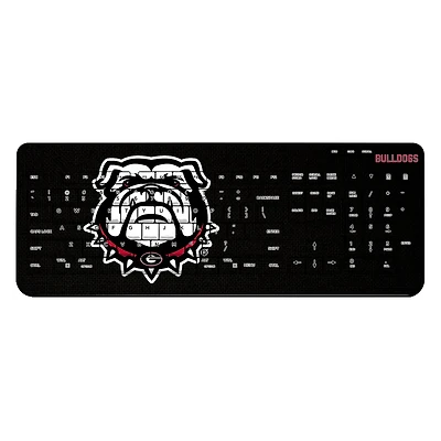 Georgia Bulldogs Solid Design Wireless Keyboard
