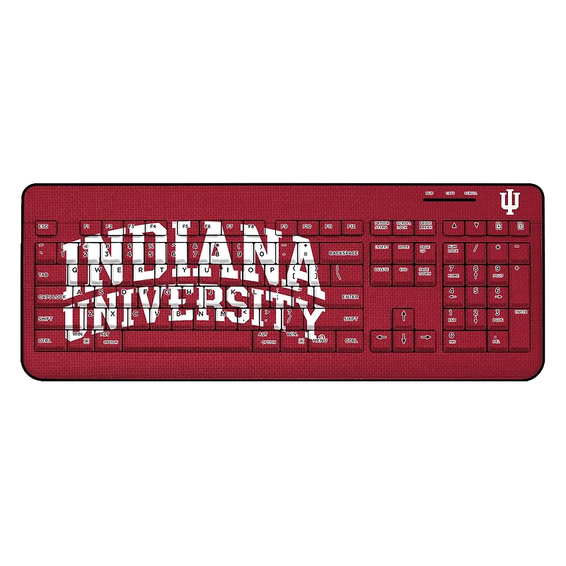 Indiana Hoosiers Solid Design Wireless Keyboard