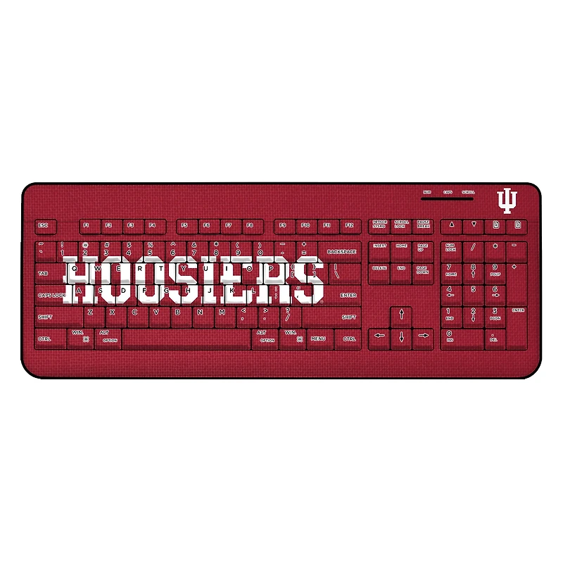 Indiana Hoosiers Solid Design Wireless Keyboard