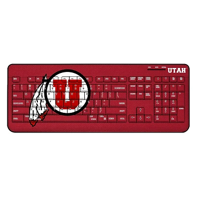 Utah Utes Solid Design Wireless Keyboard