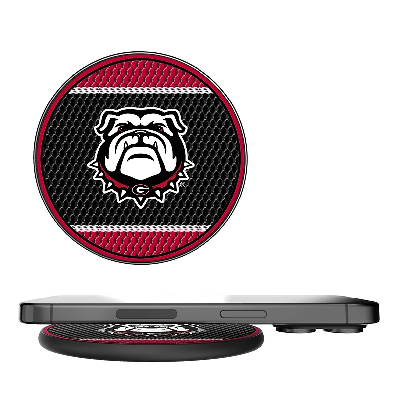 Georgia Bulldogs Secondary Logo 10-Watt Mesh Design Wireless Charger