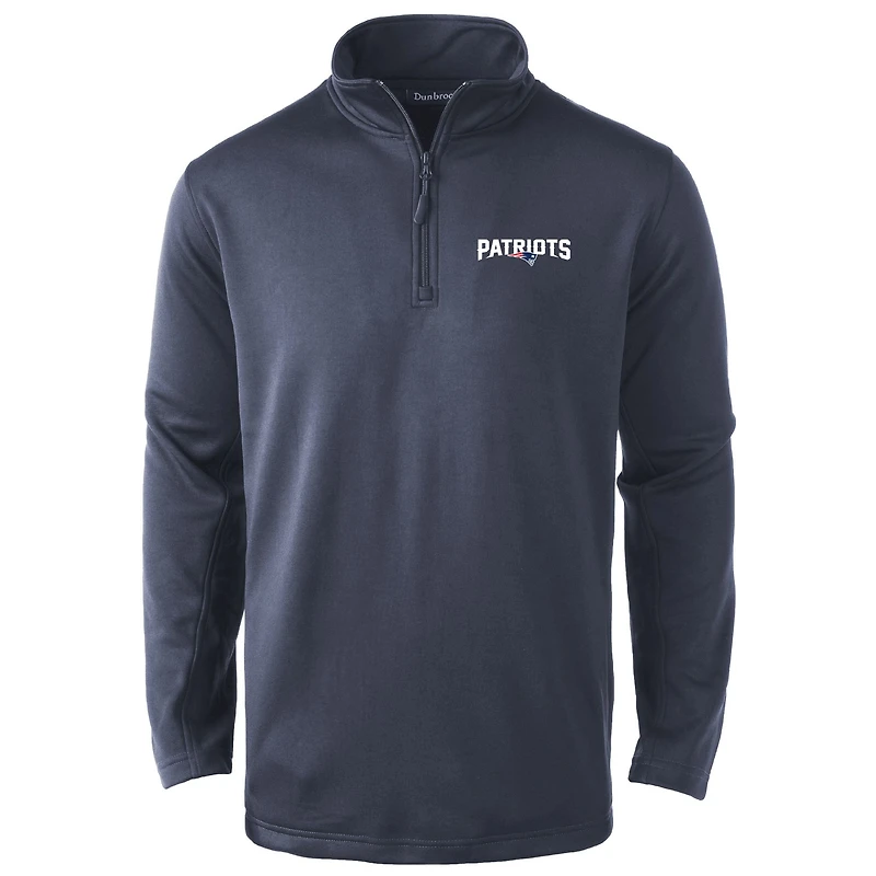 Men's Dunbrooke Navy New England Patriots All-Star Tech Quarter-Zip Top