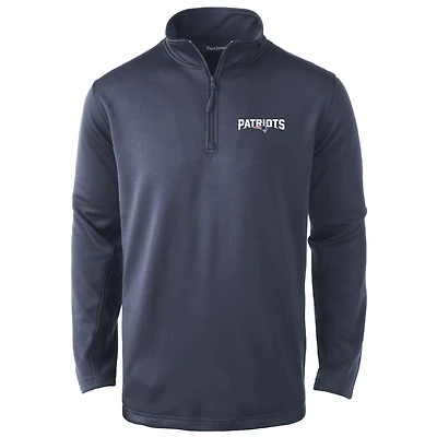 Men's Dunbrooke Navy New England Patriots All-Star Tech Quarter-Zip Top