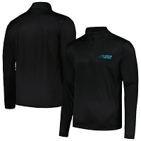 Men's Dunbrooke Black Carolina Panthers All-Star Tech Quarter-Zip Top