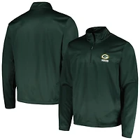 Men's Dunbrooke Green Green Bay Packers All-Star Tech Quarter-Zip Top