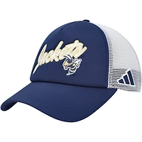 Men's adidas Navy Georgia Tech Yellow Jackets Script Trucker Snapback Hat