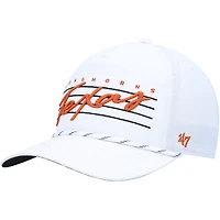 Men's '47  White Texas Longhorns Downburst Hitch Trucker Adjustable Hat