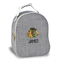 Gray Chicago Blackhawks Personalized Insulated Bag