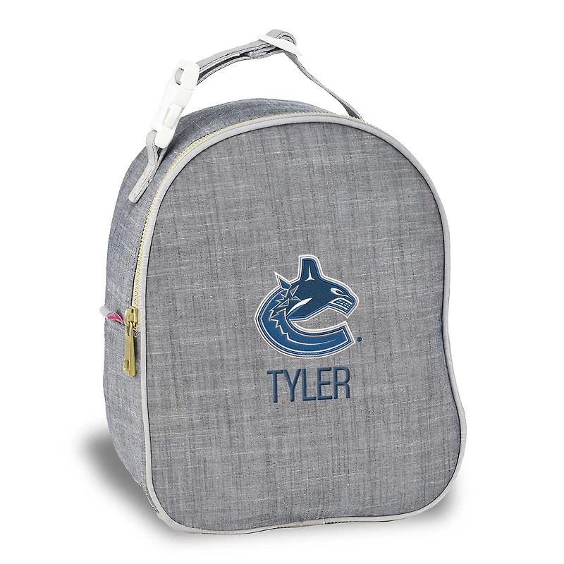 Gray Vancouver Canucks Personalized Insulated Bag