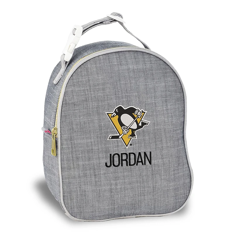 Gray Pittsburgh Penguins Personalized Insulated Bag