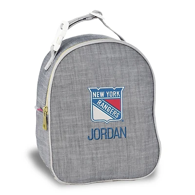 Gray New York Rangers Personalized Insulated Bag