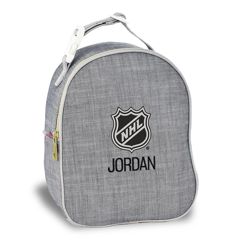 Gray NHL-Logo Personalized Insulated Bag