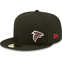 Men's New Era Black Atlanta Falcons  Flawless 59FIFTY Fitted Hat