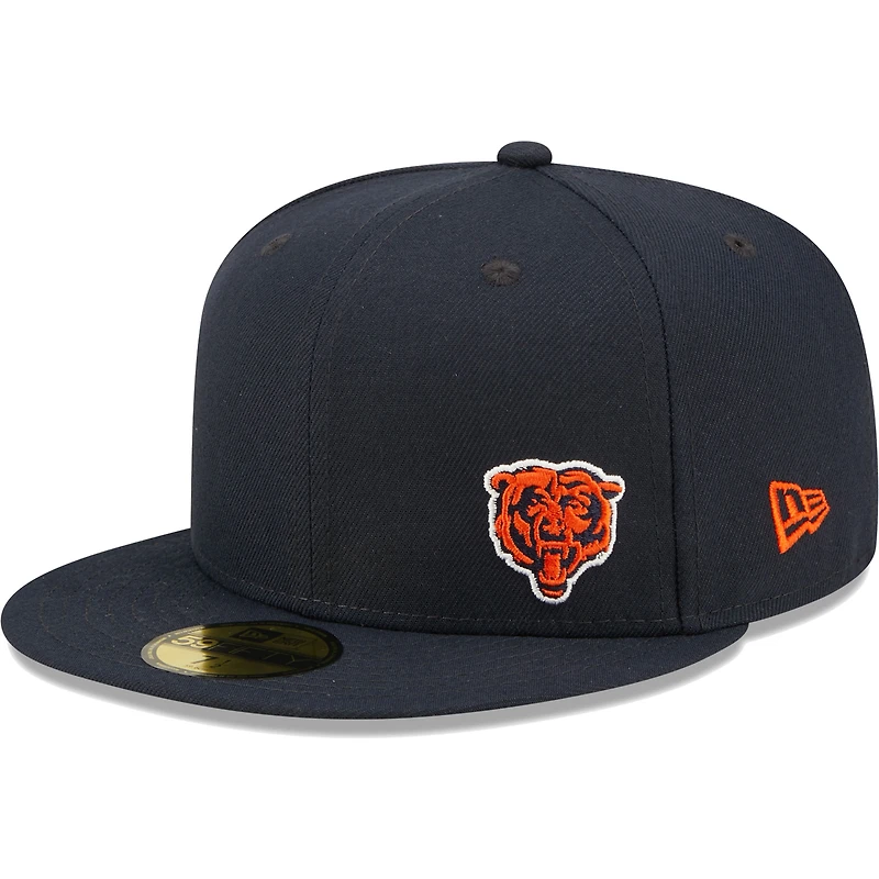 Men's New Era Navy Chicago Bears  Flawless 59FIFTY Fitted Hat