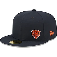 Men's New Era Navy Chicago Bears  Flawless 59FIFTY Fitted Hat