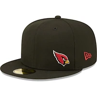 Men's New Era Black Arizona Cardinals  Flawless 59FIFTY Fitted Hat