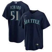 Men's Nike Ichiro Suzuki Navy Seattle Mariners Alternate Replica Player Jersey