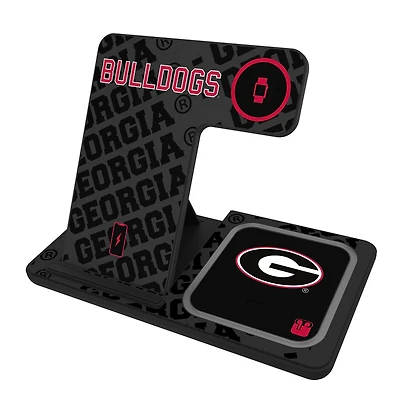 Keyscaper Georgia Bulldogs 3-In-1 Wireless Charger