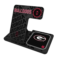 Keyscaper Georgia Bulldogs 3-In-1 Wireless Charger