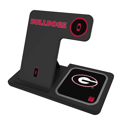 Keyscaper Georgia Bulldogs 3-In-1 Wireless Charger
