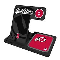 Keyscaper Utah Utes 3-In-1 Wireless Charger