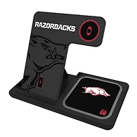 Keyscaper Arkansas Razorbacks 3-In-1 Wireless Charger