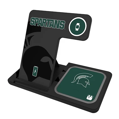 Keyscaper Michigan State Spartans 3-In-1 Wireless Charger