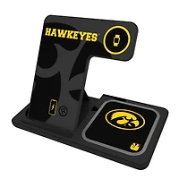 Keyscaper Iowa Hawkeyes 3-In-1 Wireless Charger