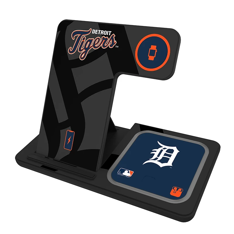 Keyscaper Detroit Tigers 3-In-1 Wireless Charger