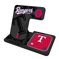 Keyscaper Texas Rangers 3-In-1 Wireless Charger