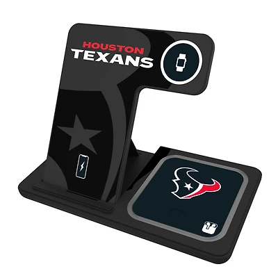 Keyscaper Houston Texans 3-In-1 Wireless Charger
