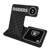 Keyscaper Las Vegas Raiders 3-In-1 Wireless Charger