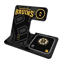 Keyscaper Boston Bruins 3-In-1 Wireless Charger