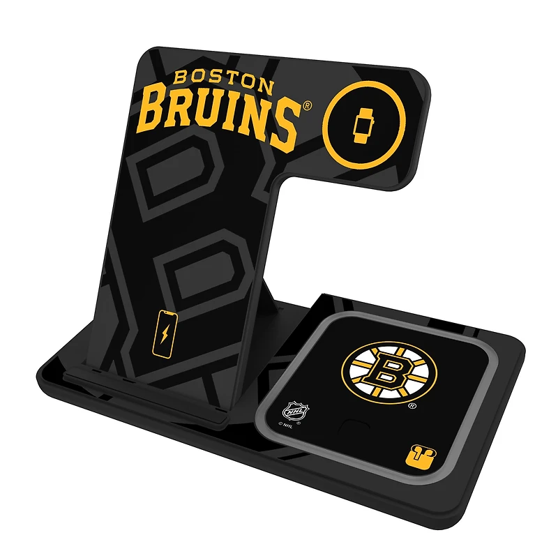 Keyscaper Boston Bruins 3-In-1 Wireless Charger