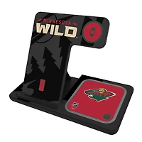 Keyscaper Minnesota Wild 3-In-1 Wireless Charger
