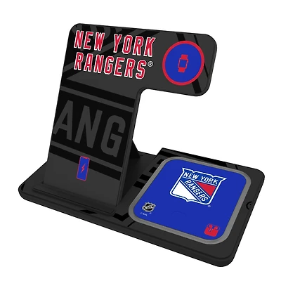 Keyscaper New York Rangers 3-In-1 Wireless Charger
