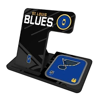 Keyscaper St. Louis Blues 3-In-1 Wireless Charger