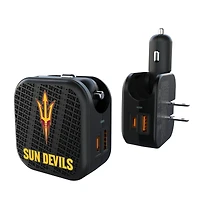 Arizona State Sun Devils Team Logo Dual Port USB Car & Home Charger