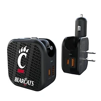 Cincinnati Bearcats Team Logo Dual Port USB Car & Home Charger