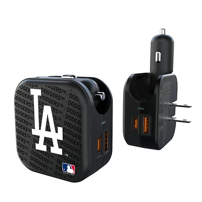 Los Angeles Dodgers Team Logo Dual Port USB Car & Home Charger