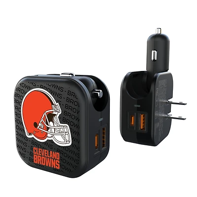 Cleveland Browns Dual Port USB Car & Home Charger