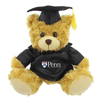Black/Brown Pennsylvania Quakers 12'' Graduation Plush Bear