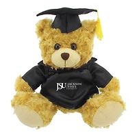 Black/Brown Jackson State Tigers 12'' Graduation Plush Bear