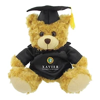 Black/Brown XULA Gold 12'' Graduation Plush Bear