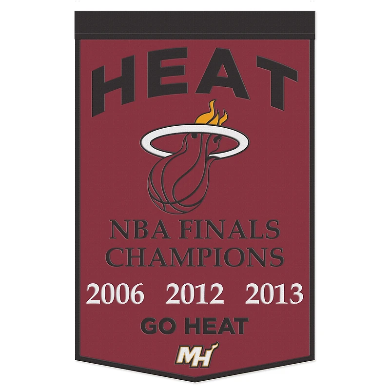 WinCraft Miami Heat 24" x 38" Championship Banner