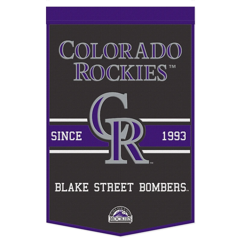 WinCraft Colorado Rockies 24" x 38" Primary Logo Banner