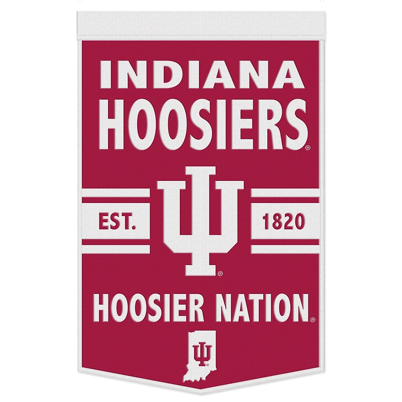 WinCraft Indiana Hoosiers 24" x 38" Primary Logo Banner