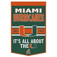 WinCraft Miami Hurricanes 24" x 38" Slogan Banner